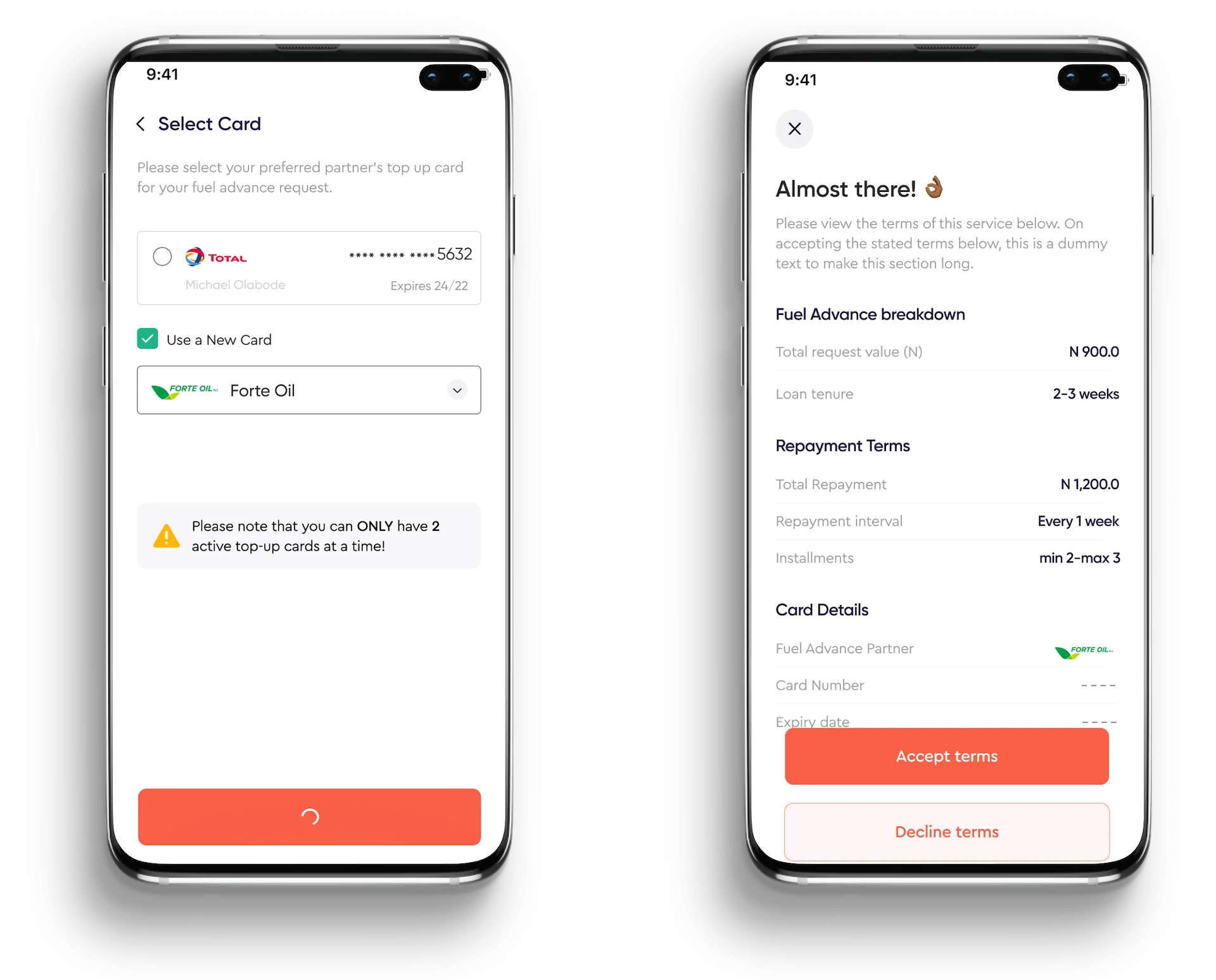 Working capital screen set 2