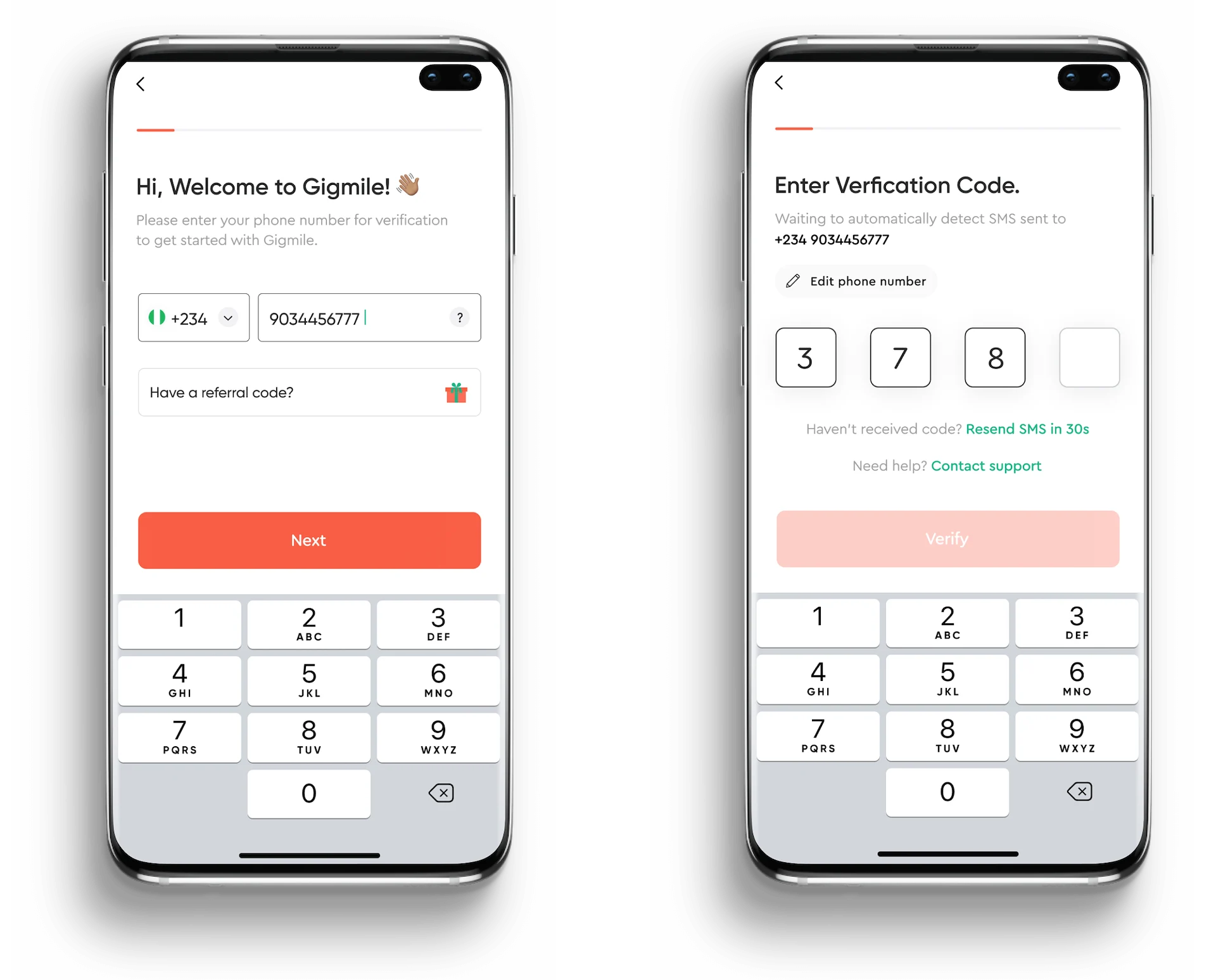 Onboarding screen set 3