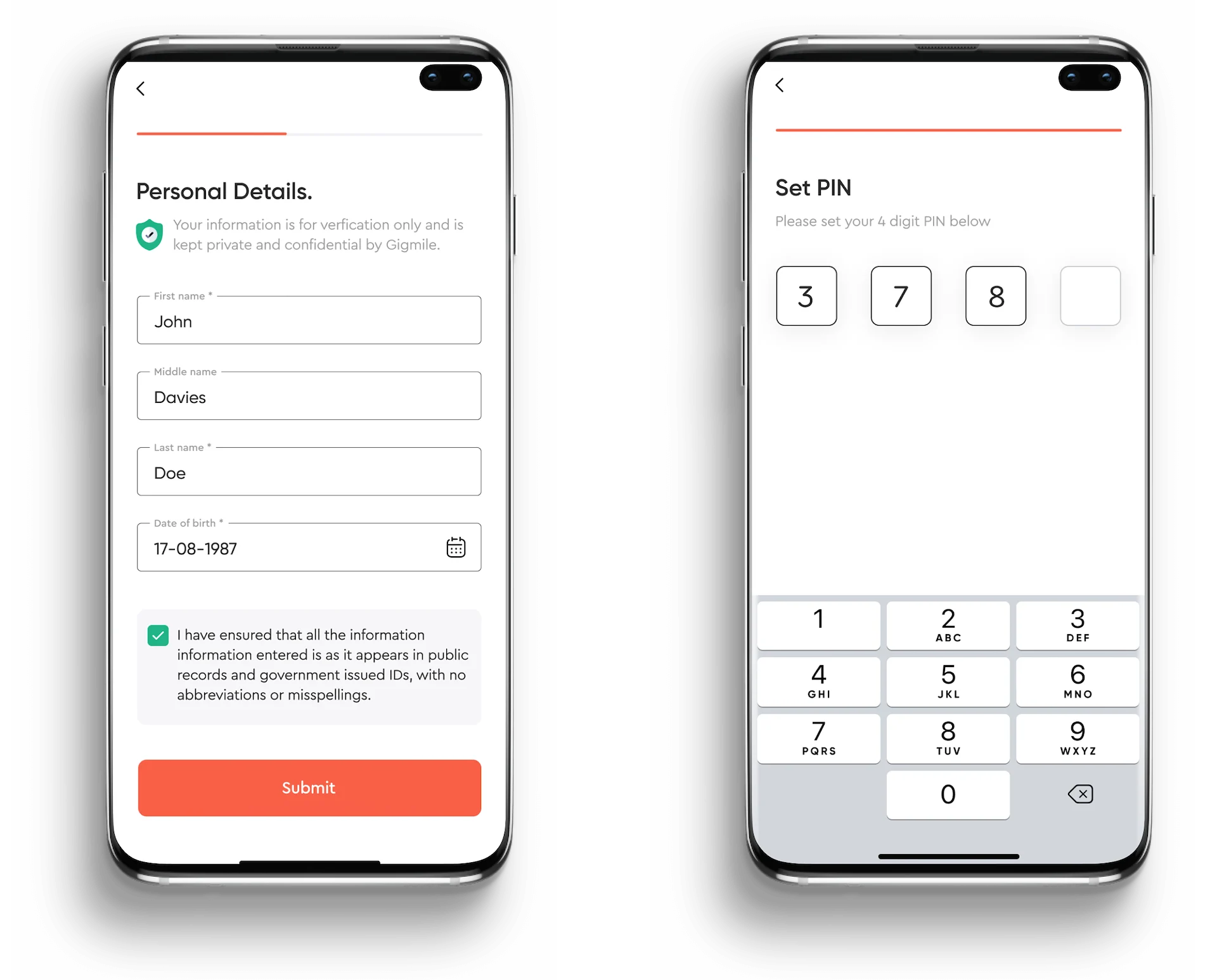 Onboarding screen set 4