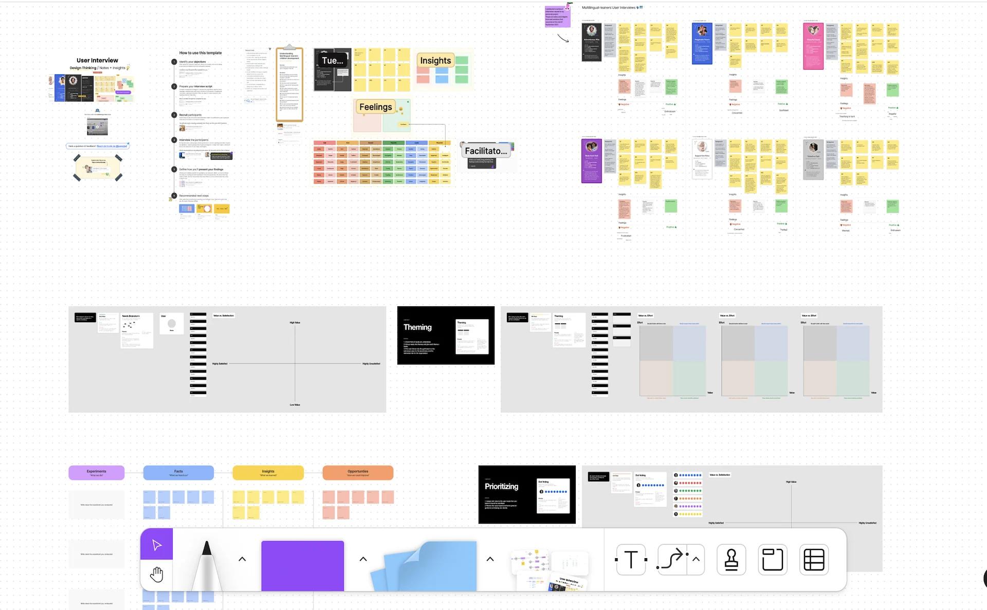 User interview synthesis